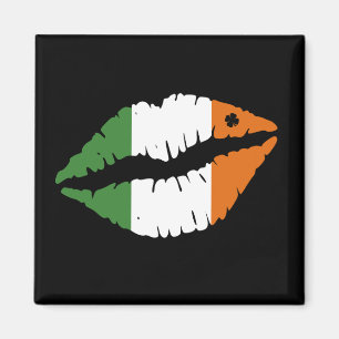 Imã Dia de São Patrício Lucky Shamrock Lábios irlan