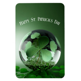 Ímã Dia de São Patrício Mundo Verde