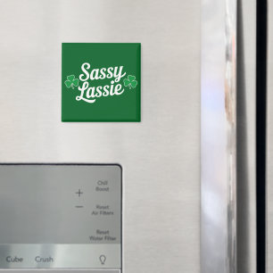 Imã Dia de São Patrício Sassy Lassie Engraçado Irlandê