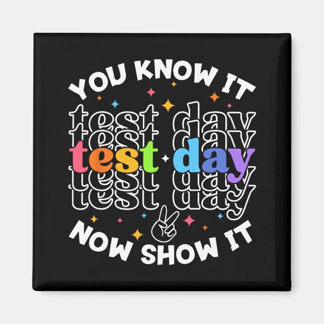 Imã Dia de Teste Dia de Teste Dia de Professor Dia de  (Frente)