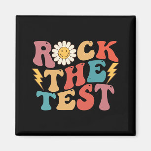 Imã Dia de Teste do Professor do Teacher Retro-Groover