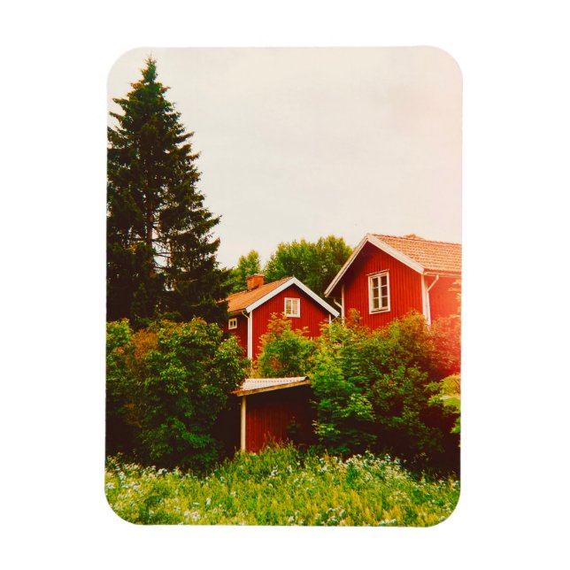 Ímã Dia de verão em Dalarna (Vertical)