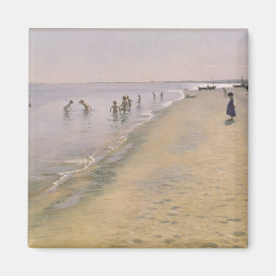 Imã Dia de verão na praia sul de Skagen, 1884
