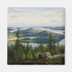 Imã Dia de Verão no lago Paijanne, Waenerberg