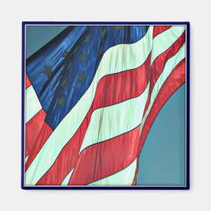 Imã Dia de veteranos feliz, bandeira americana - ímã