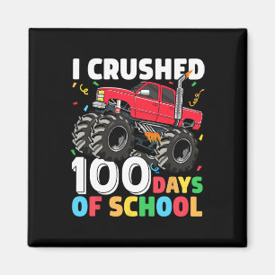 Imã Dia Do Caminhão-Monstro Da Escola 100.º Dia Da Esc