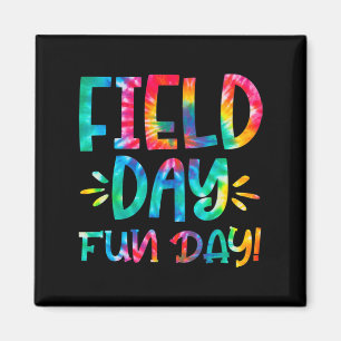 Imã Dia do Campo Escolar Diversão Tie Dye Field Day 20