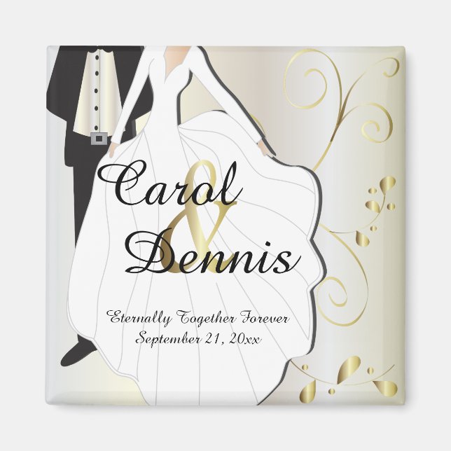 Imã Dia do Casamento pelo Dia Especial (Frente)