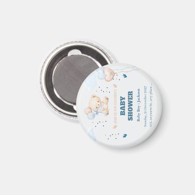 IMÃ DIA DO CHÁ DE BEBÊ PERSONALIZADO  (Front/Back)