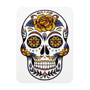 Ímã Dia do Crânio do Açúcar rosa mexicano dos Mortos