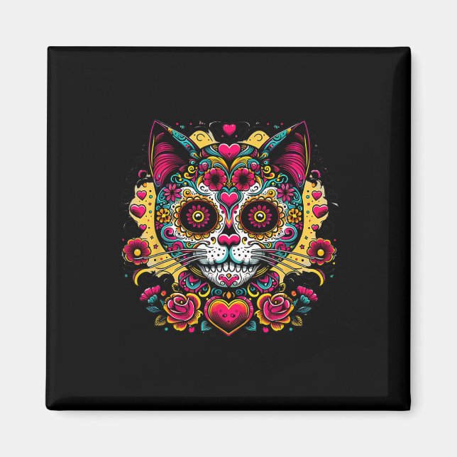Imã Dia Do Morto Dia De Los Muertos Cinco De Mayo S (Frente)