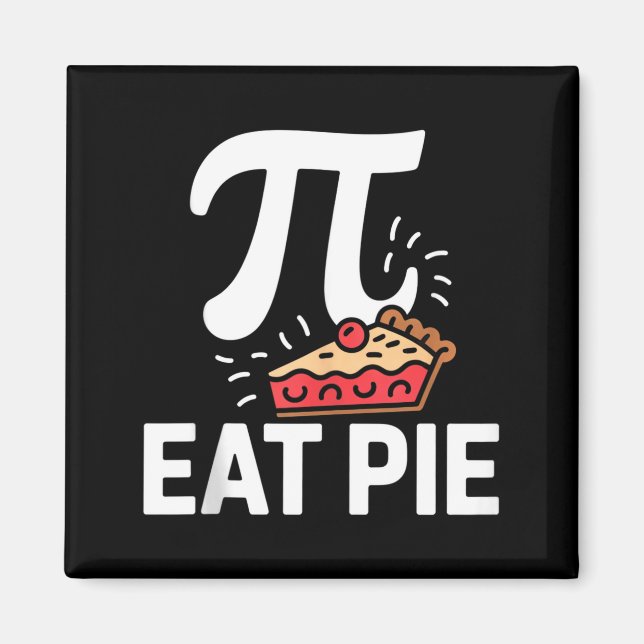 Imã Dia do Pi 14 de Março Matemática Nerd Torta Comida (Frente)
