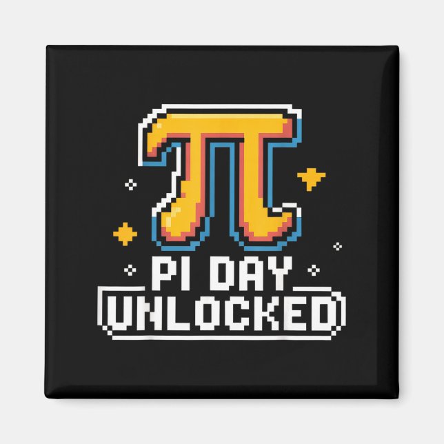 Imã Dia do Pi 14 de Março Presente Engraçado de Roupas (Frente)