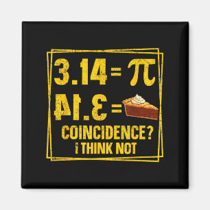 Imã Dia do Pi 3.14 Coincidência de Torta Não Acho Meni