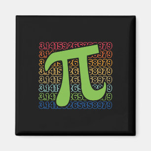 Imã Dia do Pi Divertido 3.14 Símbolo Pi Número Espiral