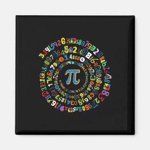 Imã Dia do Pi Espiral Divertido Geeko de Matemática Le
