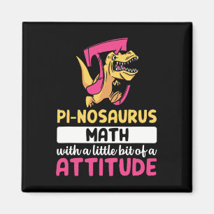 Imã Dia do Pi Matemática Dinossauro Dino Pi 