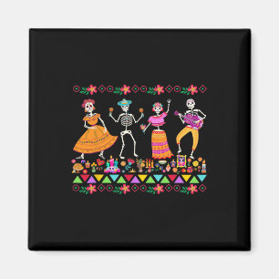 Imã Dia dos Mortos Do Dia De Los Muertos Skeleto Mexic