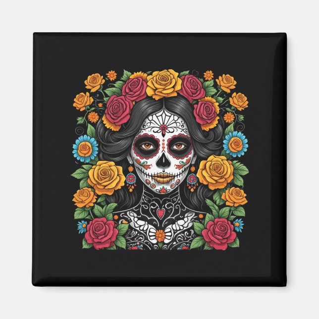Imã Dia dos Mortos La Catrina do Governo (Frente)