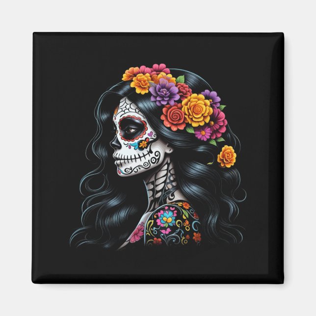 Imã Dia dos Mortos La Catrina do Governo (Frente)