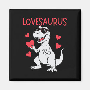 Imã Dia dos Namorados Coração de Amor Dinossauro Loves