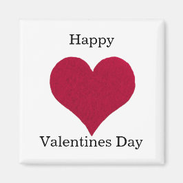 Imã Dia dos Namorados Felizes do Coração Vermelho