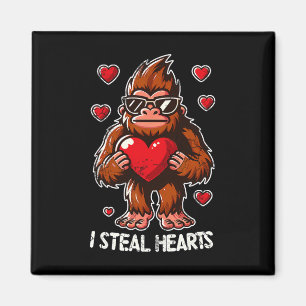 Imã Dia dos Namorados Pé Grande Sasquatch Eu Roubo Cor