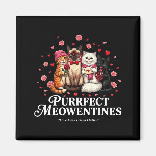 Imã Dia dos Namorados Perfeito para Amantes de Gatos F
