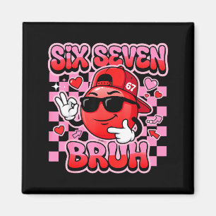 Imã Dia dos Namorados Seis Sete Bruh 6 7 Meme Engraçad