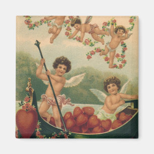 Imã Dia dos Namorados Vintage, Querubins Vitorianos em