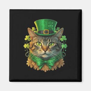 Imã Dia dos Patricões do Cat St Patricks Para Homens M