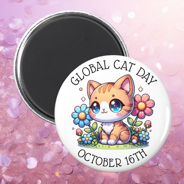 Imã Dia Global do Gato 16 de outubro (Criador carregado)