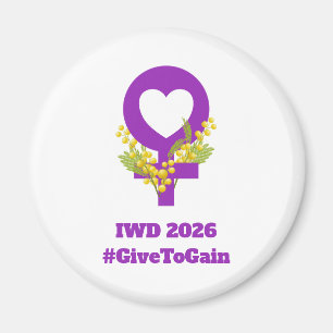 Imã Dia Internacional da Mulher 2026 IWD Dar Para Ganh
