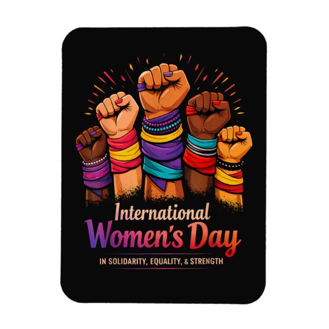 Ímã Dia Internacional da Mulher 8 de Março (Vertical)