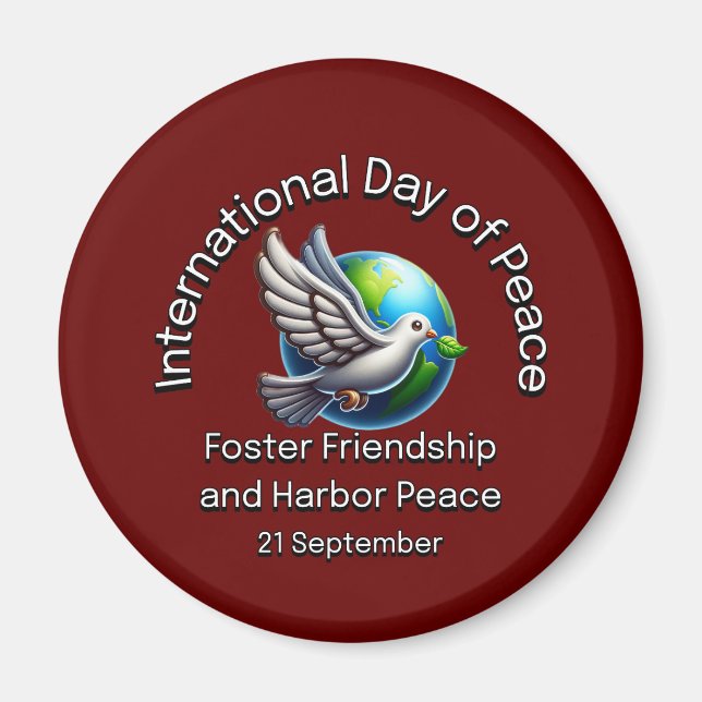 Imã Dia Internacional da Paz. Foster Amizade. (Frente)