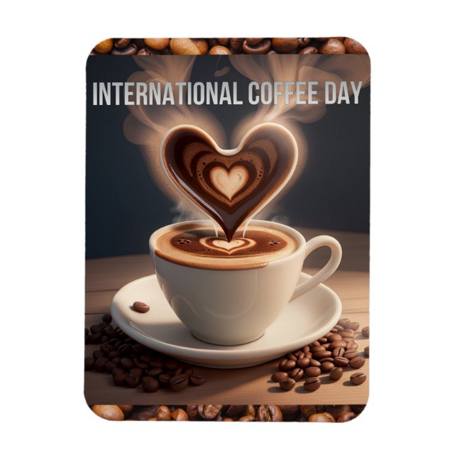 Ímã Dia Internacional do Café (Vertical)
