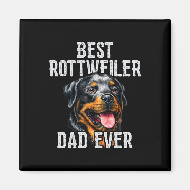 Imã Dia. Melhor Pai Rottweiler Pai de Cachorro (Frente)
