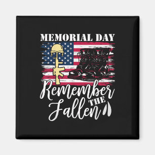 Imã Dia Memorial Lembre-Se Do Fallen Patriotic Veteran