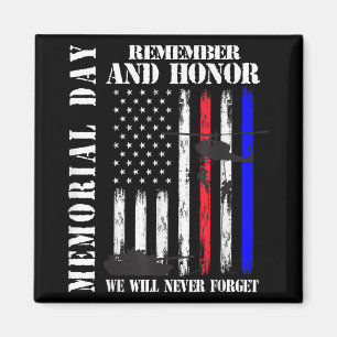 Imã Dia Memorial Lembre-se Honra Nunca Esquece Veteran