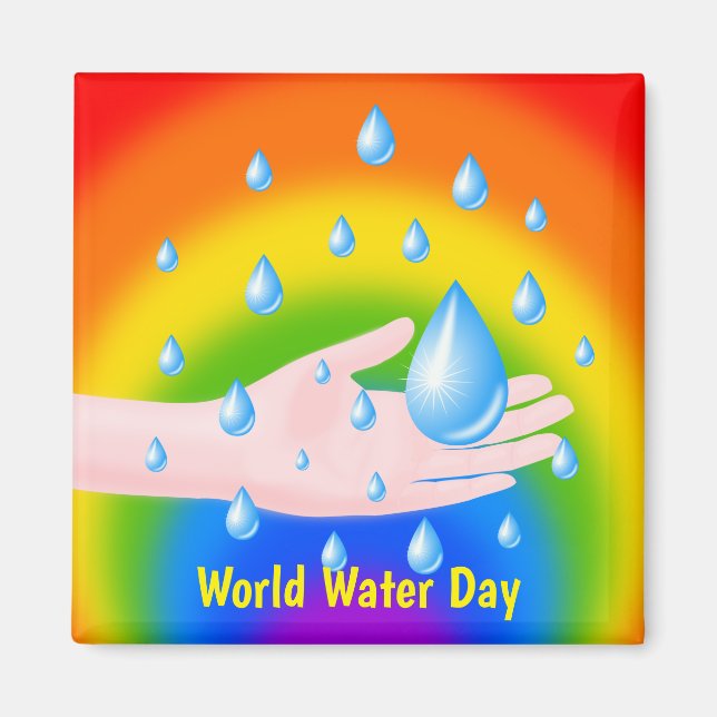 Imã Dia Mundial da Água 22 de março (Frente)