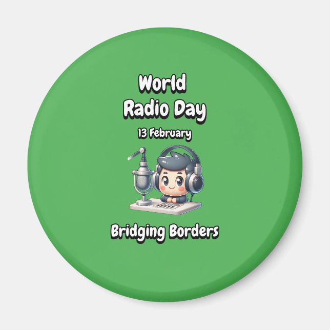 Imã Dia Mundial da Rádio (WRD). 13 de fevereiro (Frente)
