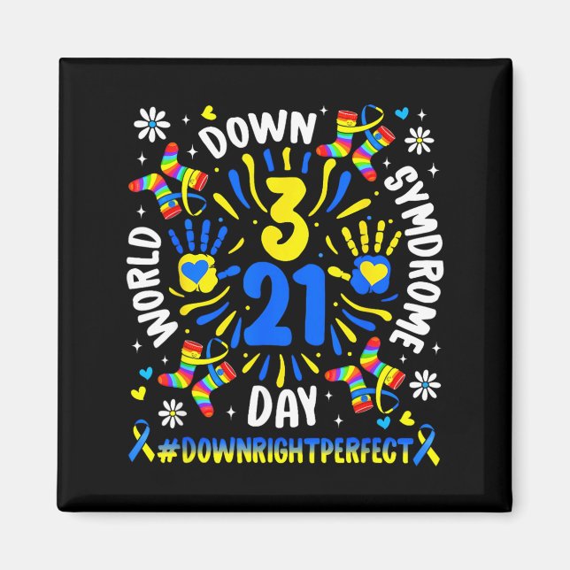 Imã Dia Mundial da Síndrome de Down 321 Conscientizaçã (Frente)