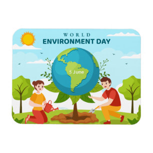 Ímã Dia Mundial do Meio Ambiente Plantio de Árvores