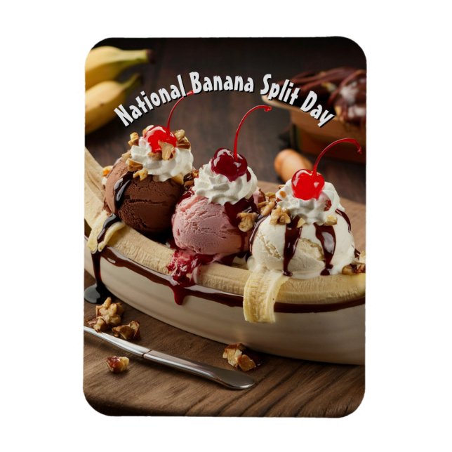 Ímã Dia Nacional de Divisão da Banana (Vertical)