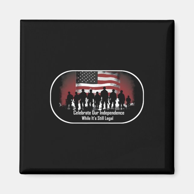 Imã Dia Orgulhoso Americano (Frente)