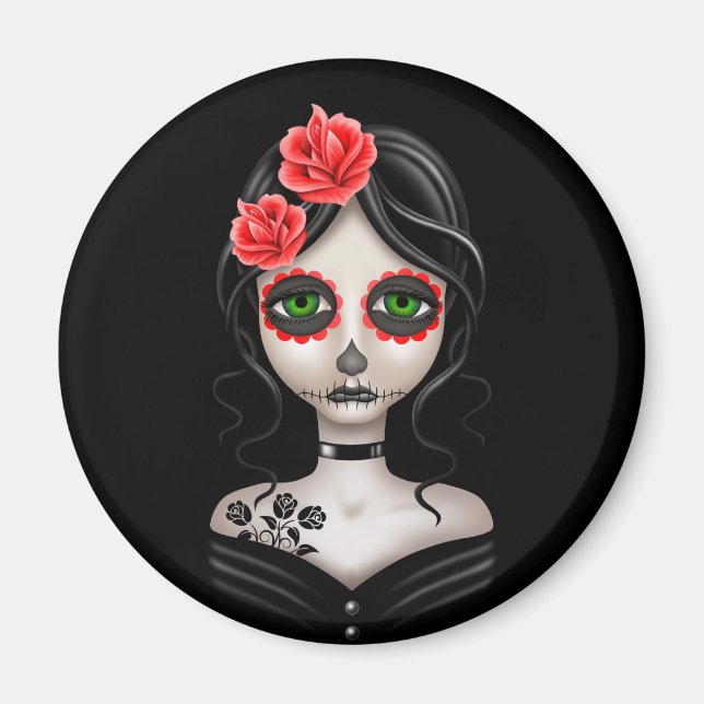 Imã Dia Triste da Menina Morta em Preto (Frente)