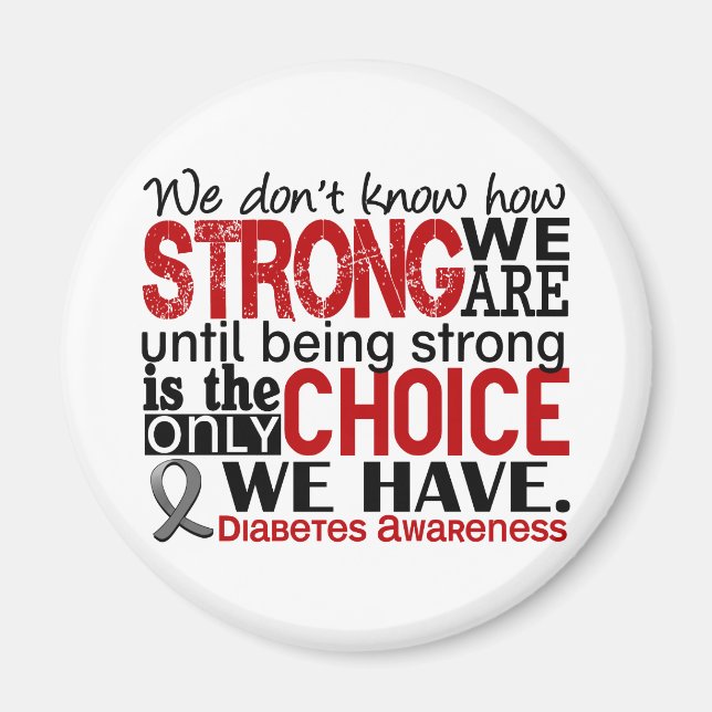 Imã Diabetes Como Somos Fortes (Frente)