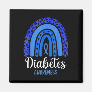Imã Diabetes Consciência do Arco-Íris Azul Luta da Fit