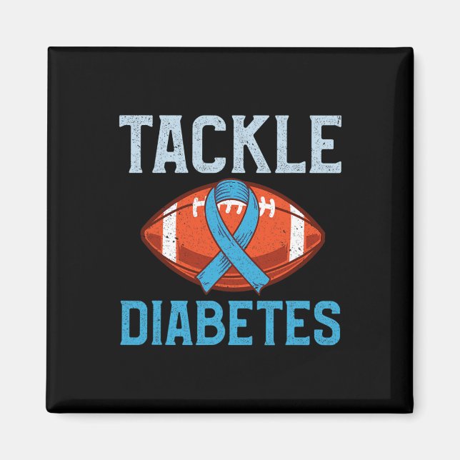 Imã Diabetes de combate - Ventilador de futebol (Frente)