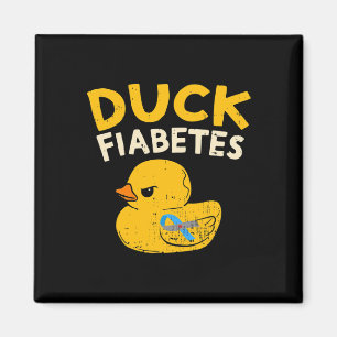 Imã Diabetes Divertidos Sensibilização Duck Fiabetes E
